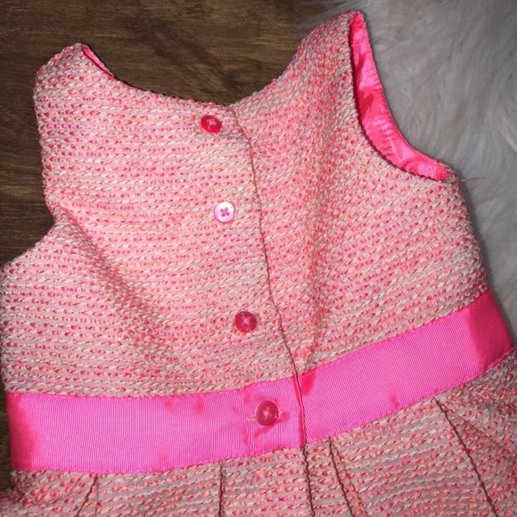 Cherokee Little Girls 18 Months Pretty Pink Tweed Style Dress - Picture 4 of 5